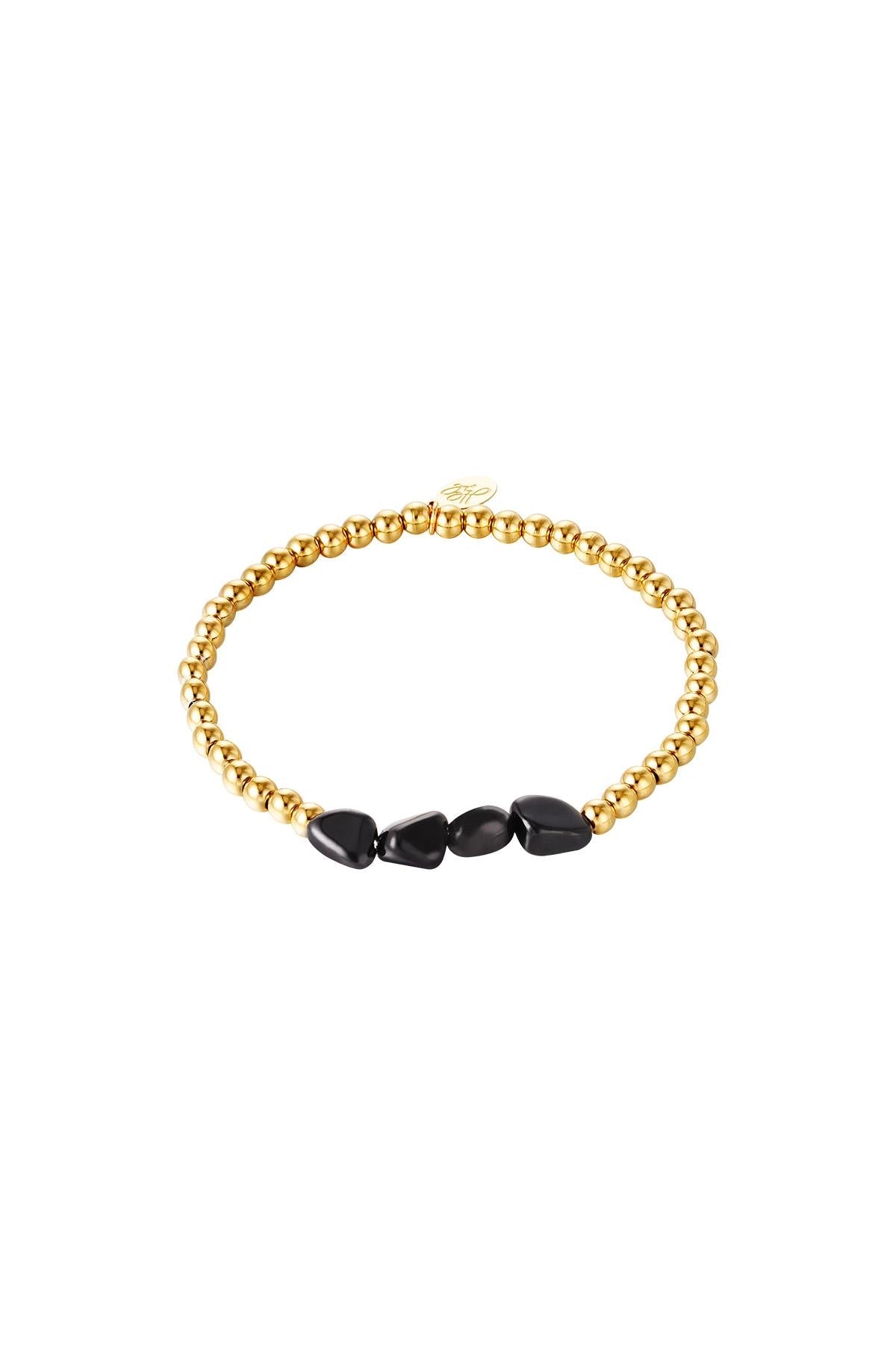 Armband black rocks -