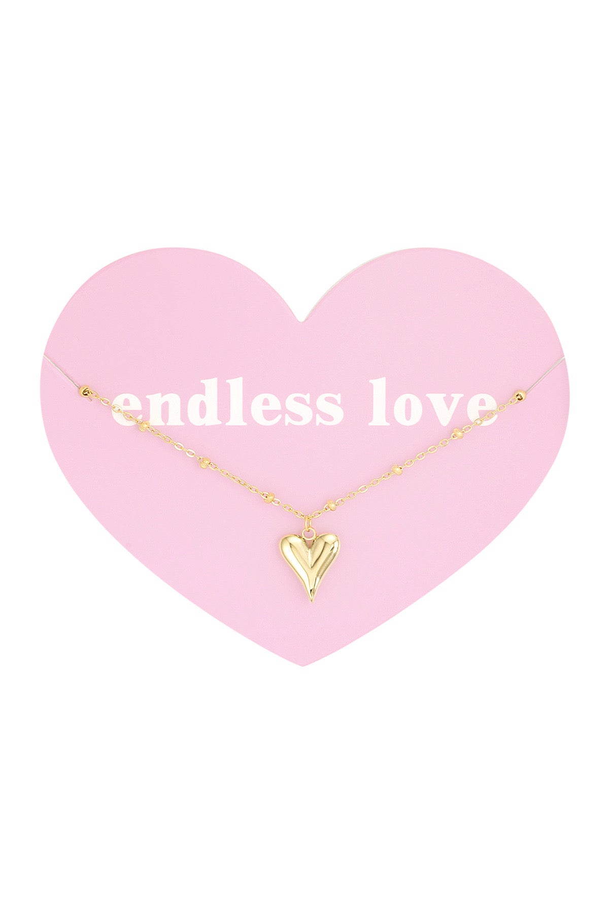 Armband endless love goud -