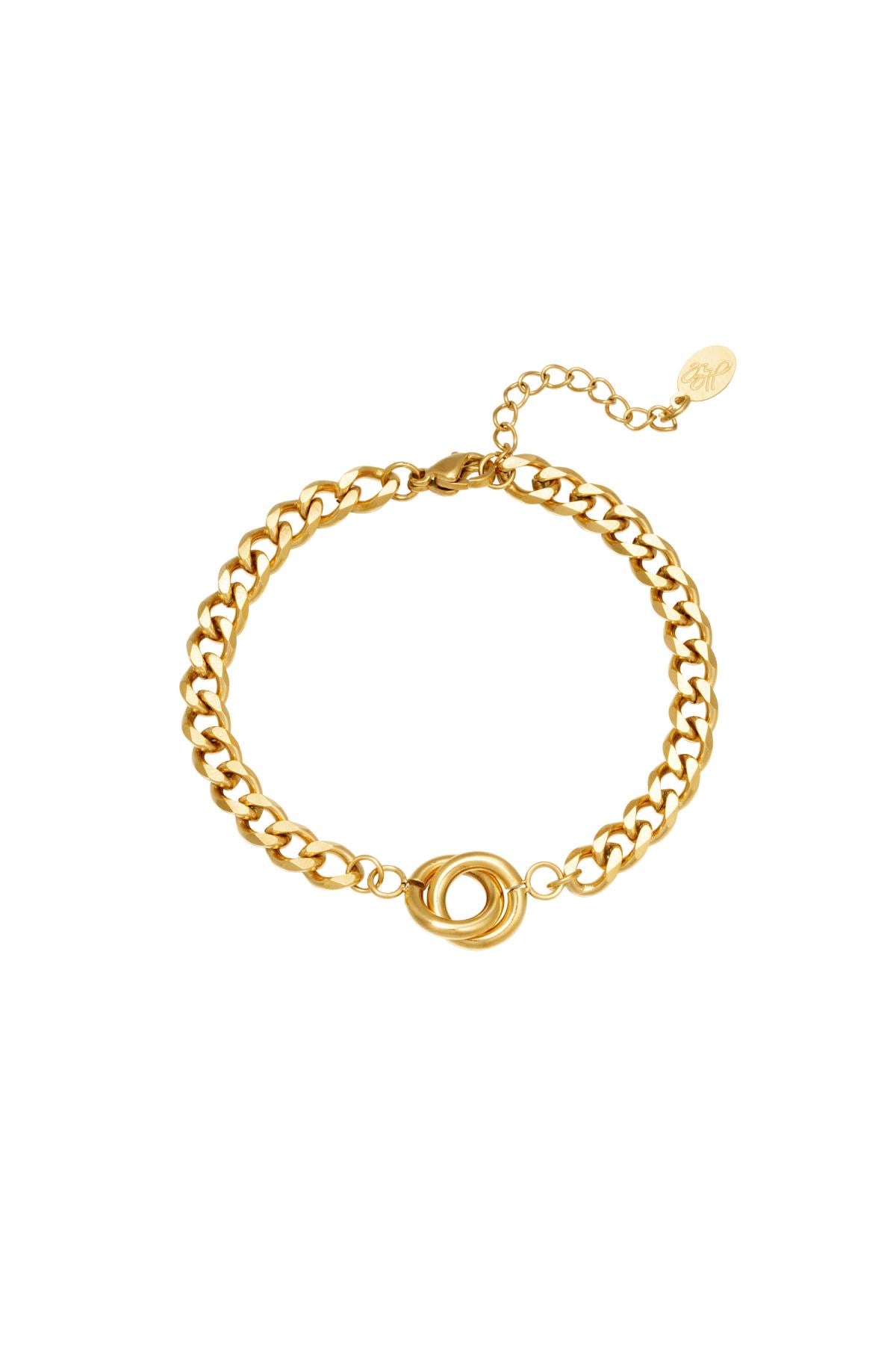 Armband infinity goud -