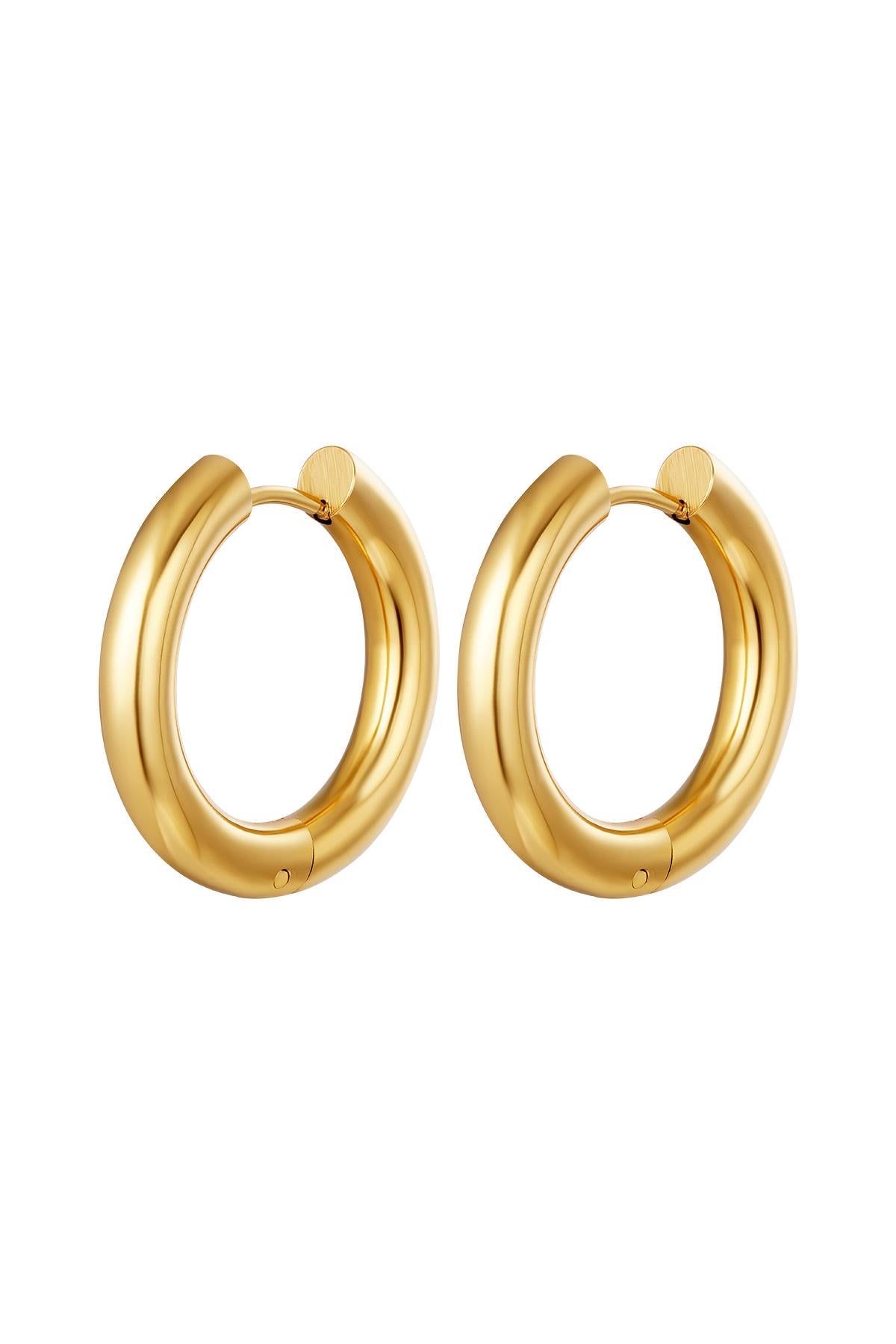 Basic hoops goud -