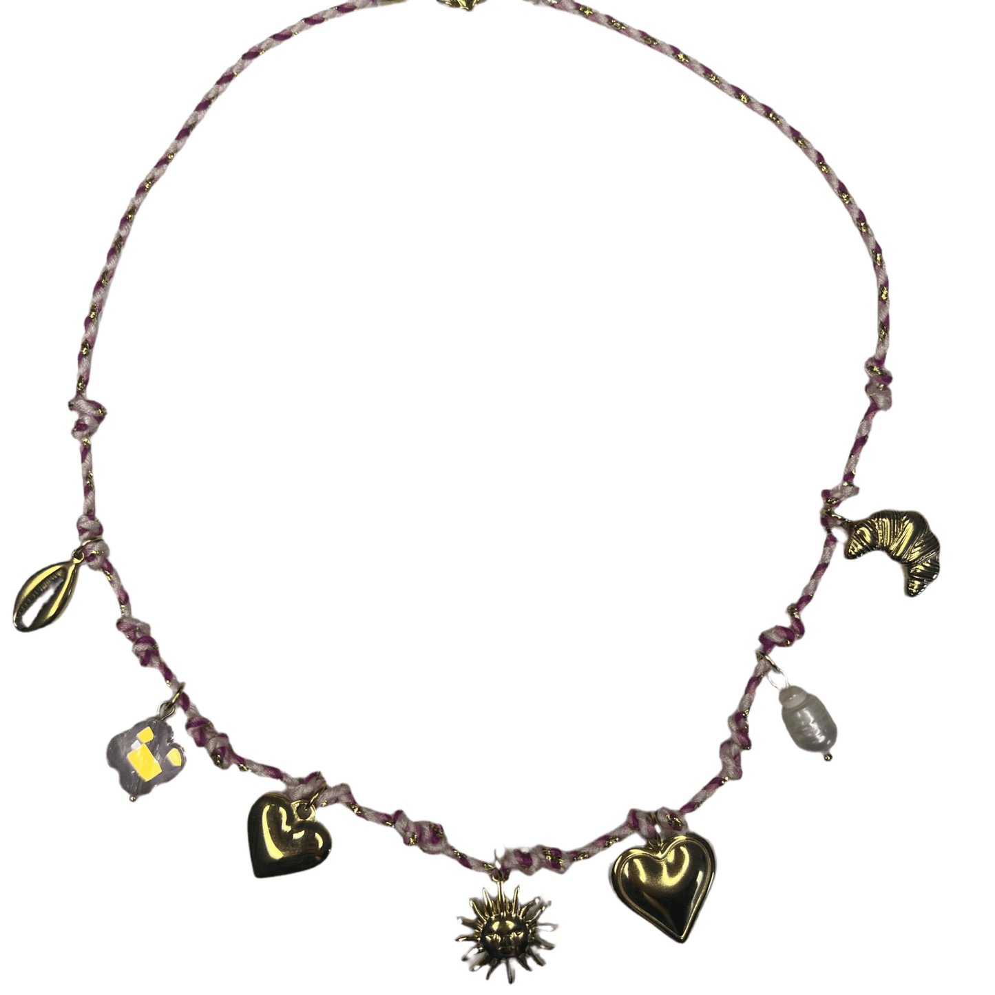 Bedelketting pink summer -