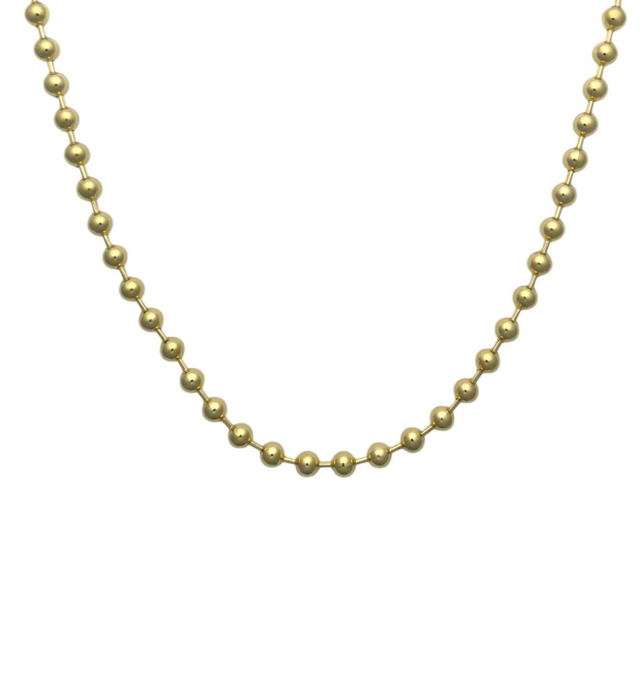 Bubble ketting goud -