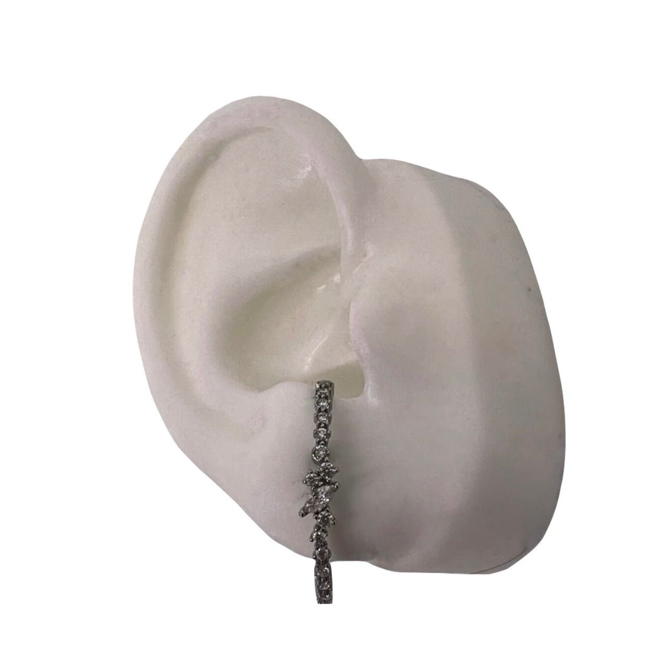 Earcuff diamant zilver -