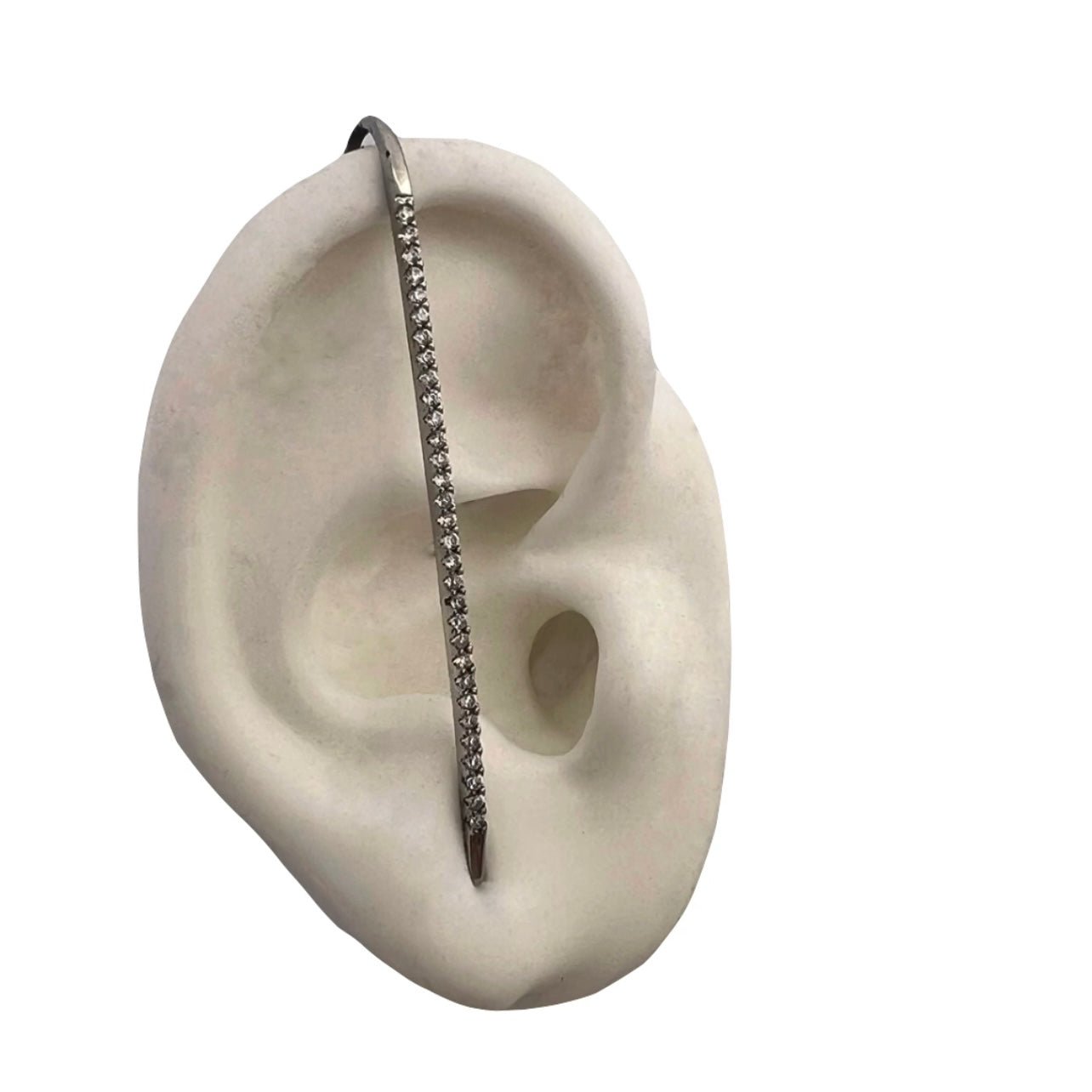 Fake piercing zilver -