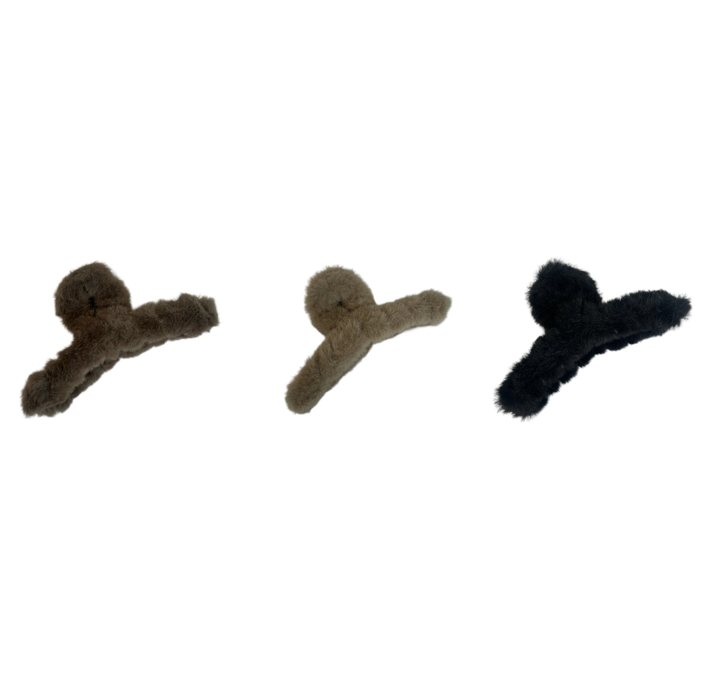 Fluffy haarclip -