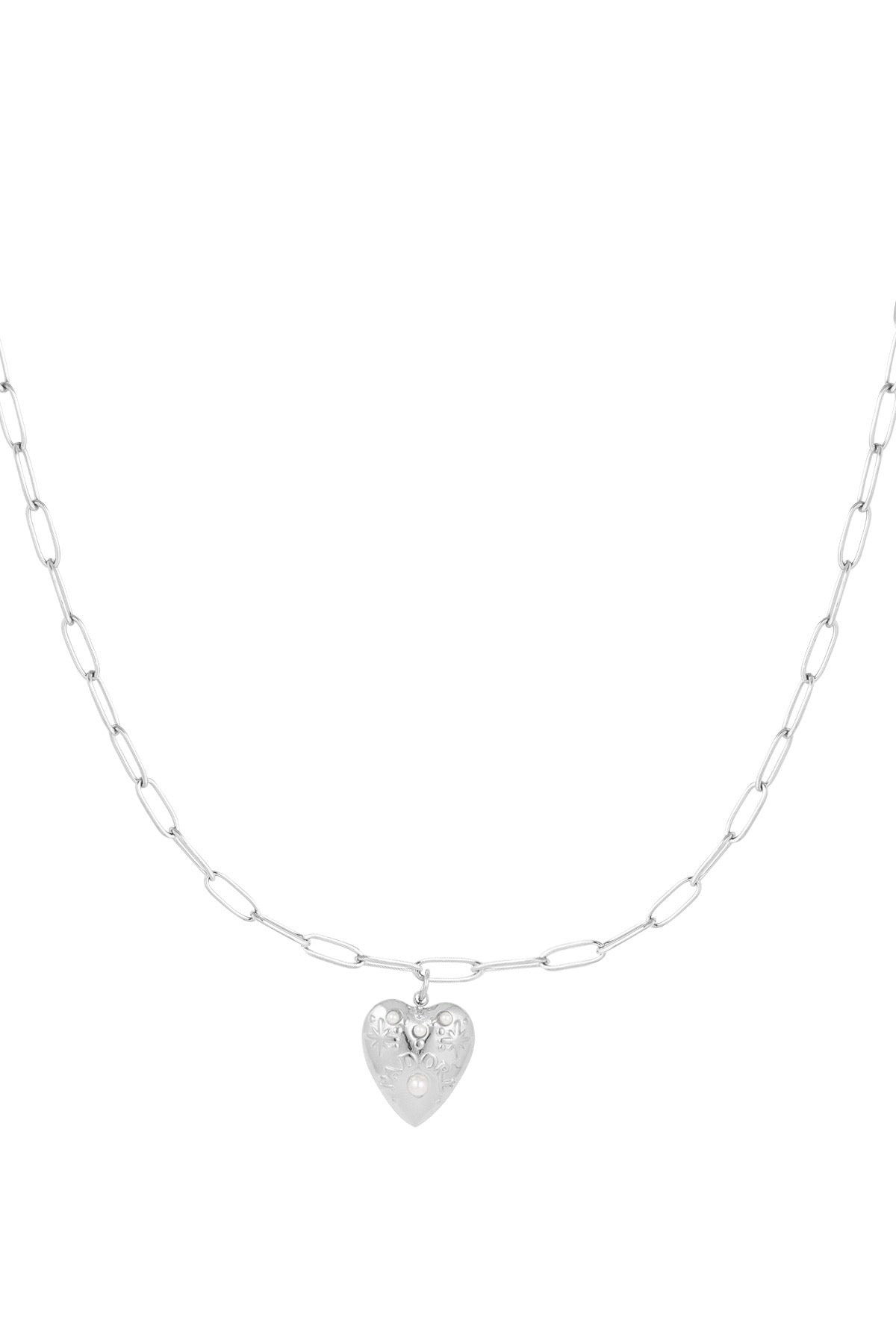 Ketting hart van zilver -