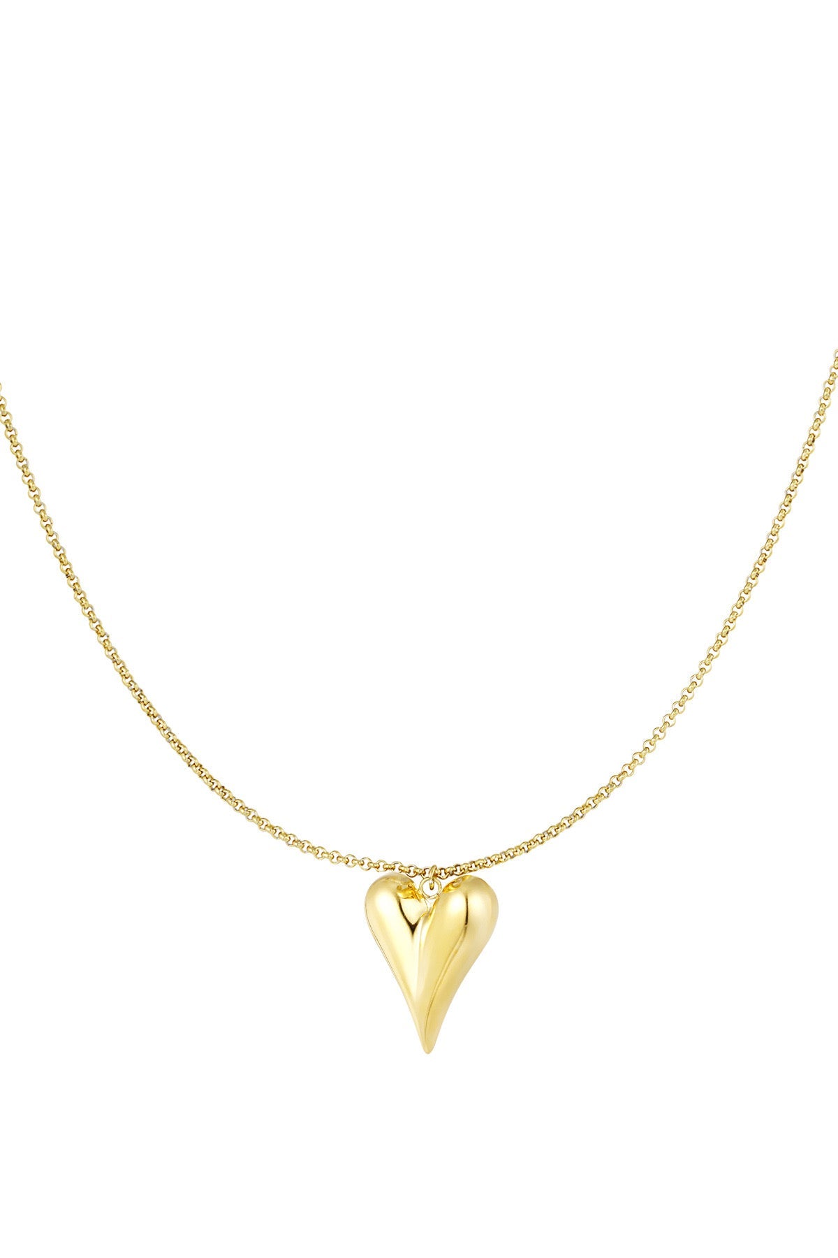 Ketting met iconisch hart goud -