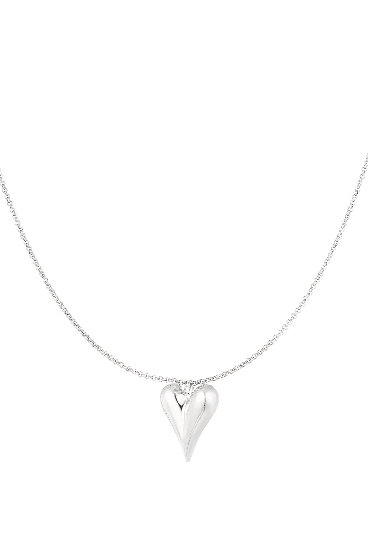 Ketting met iconisch hart zilver -
