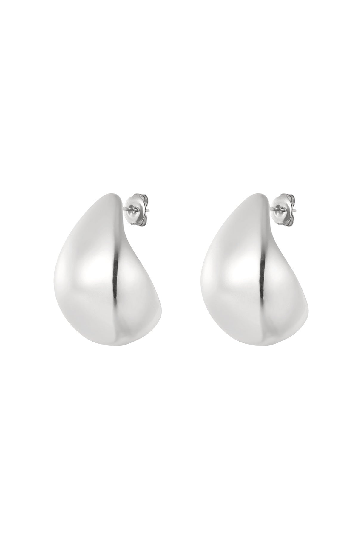 Oorbellen vintage druppel zilver -