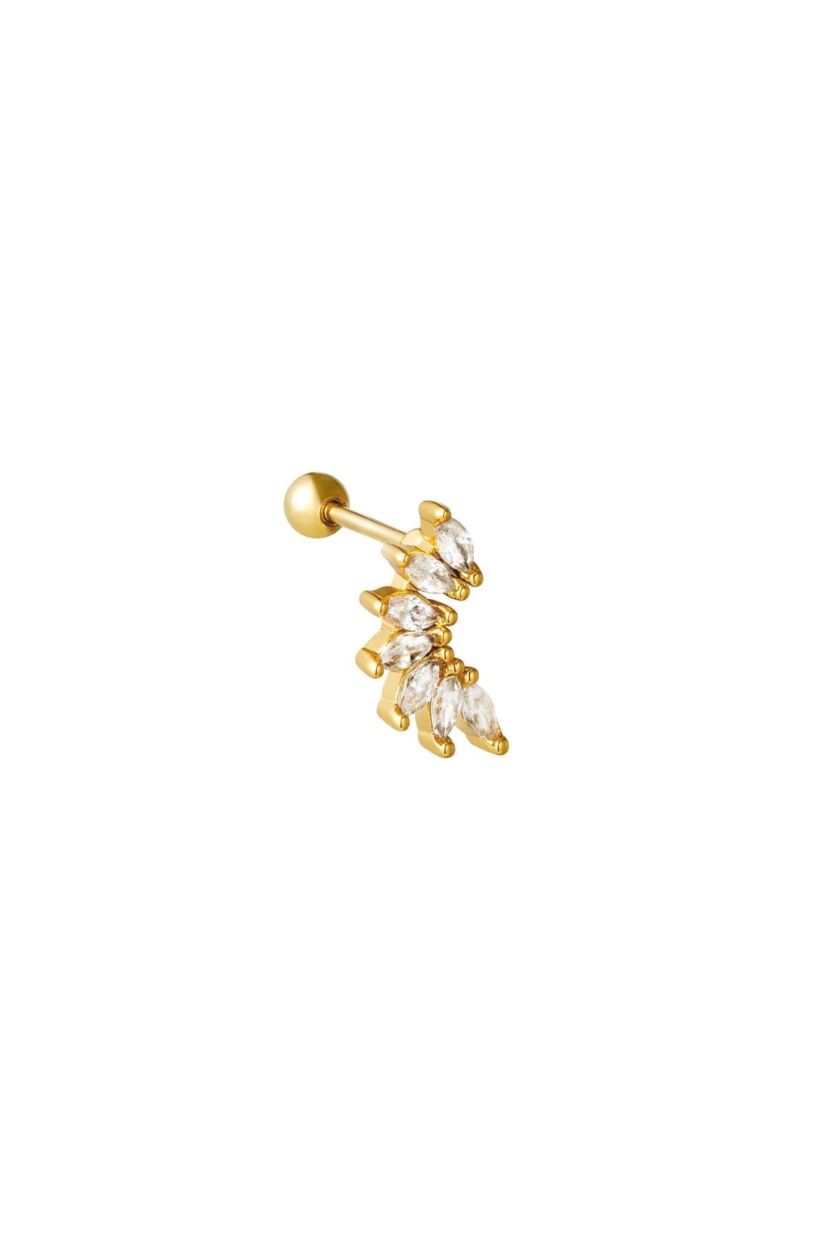 Piercing angel wing goud -