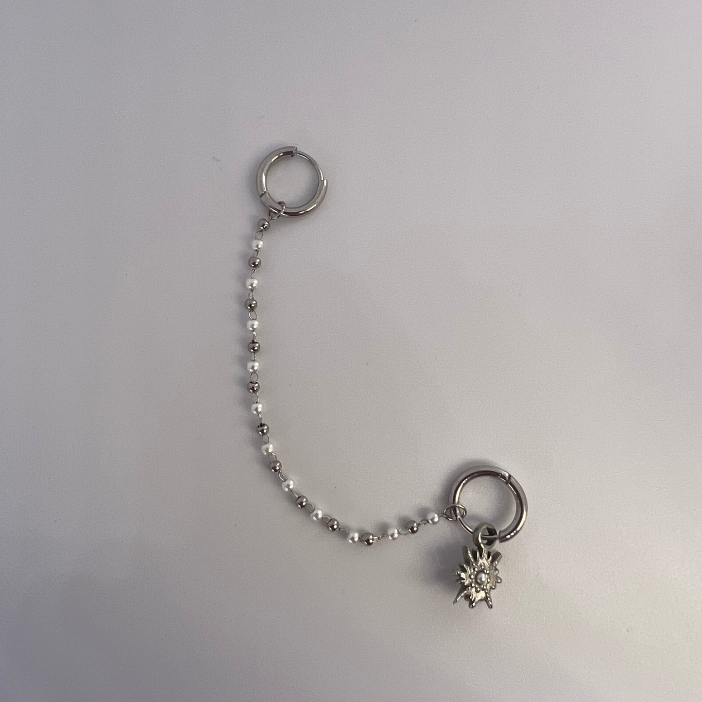 Piercing parel zilver -