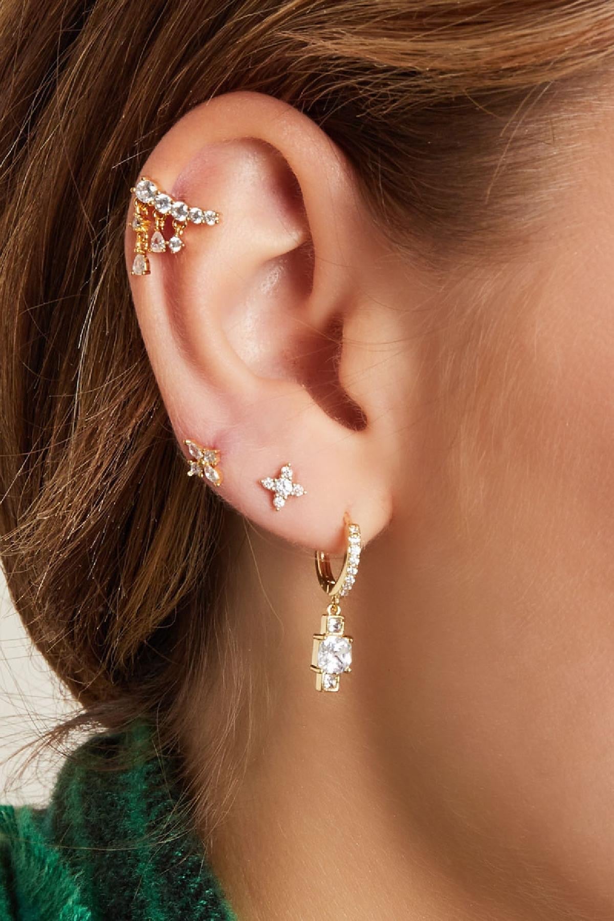 Piercing sparkle goud -