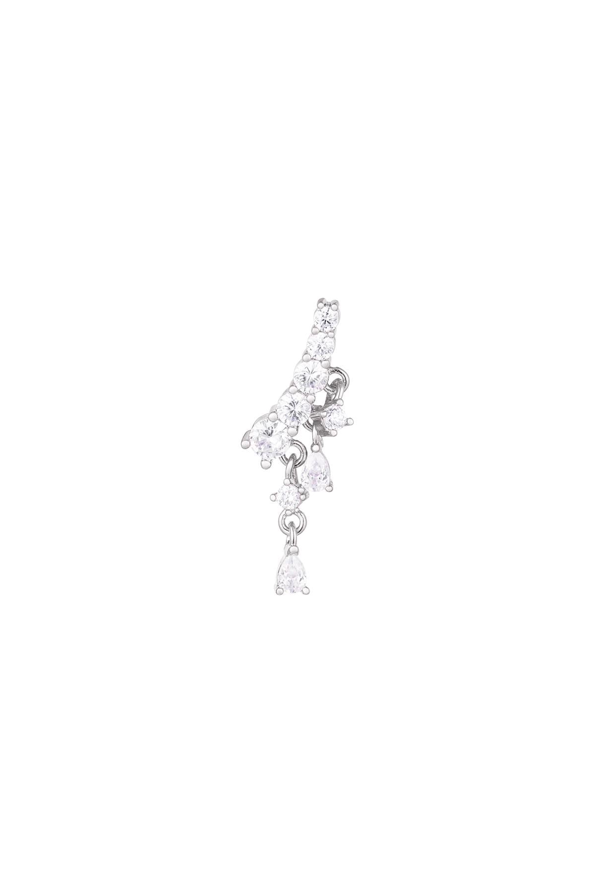 Piercing sparkle zilver -