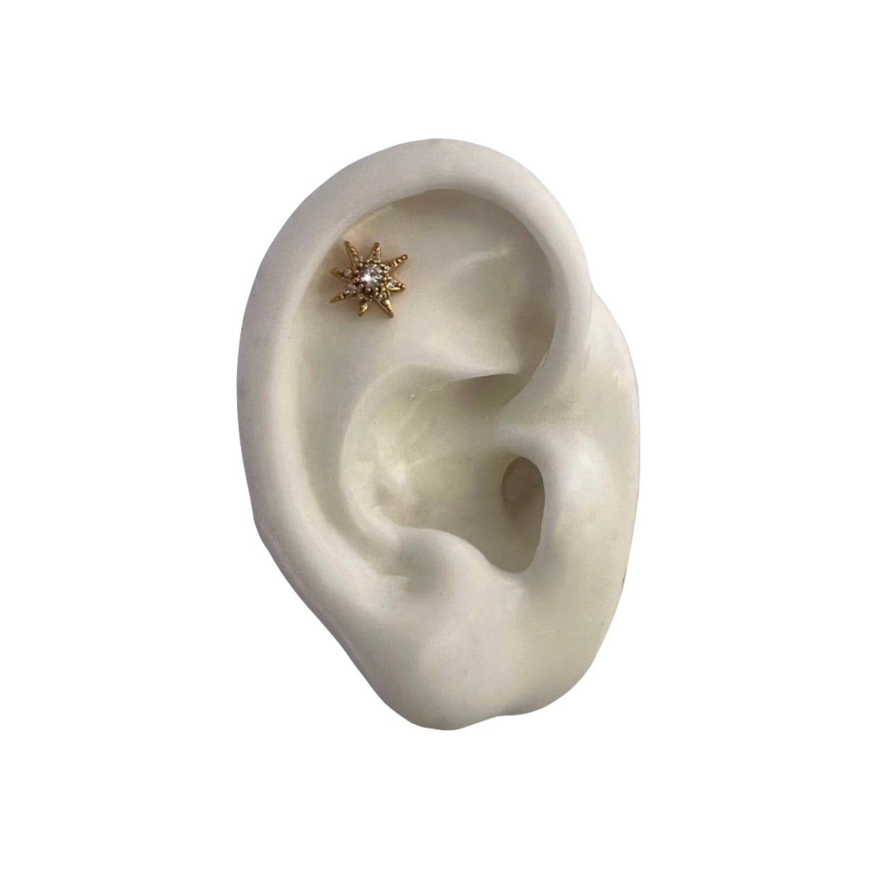Piercing ster goud -