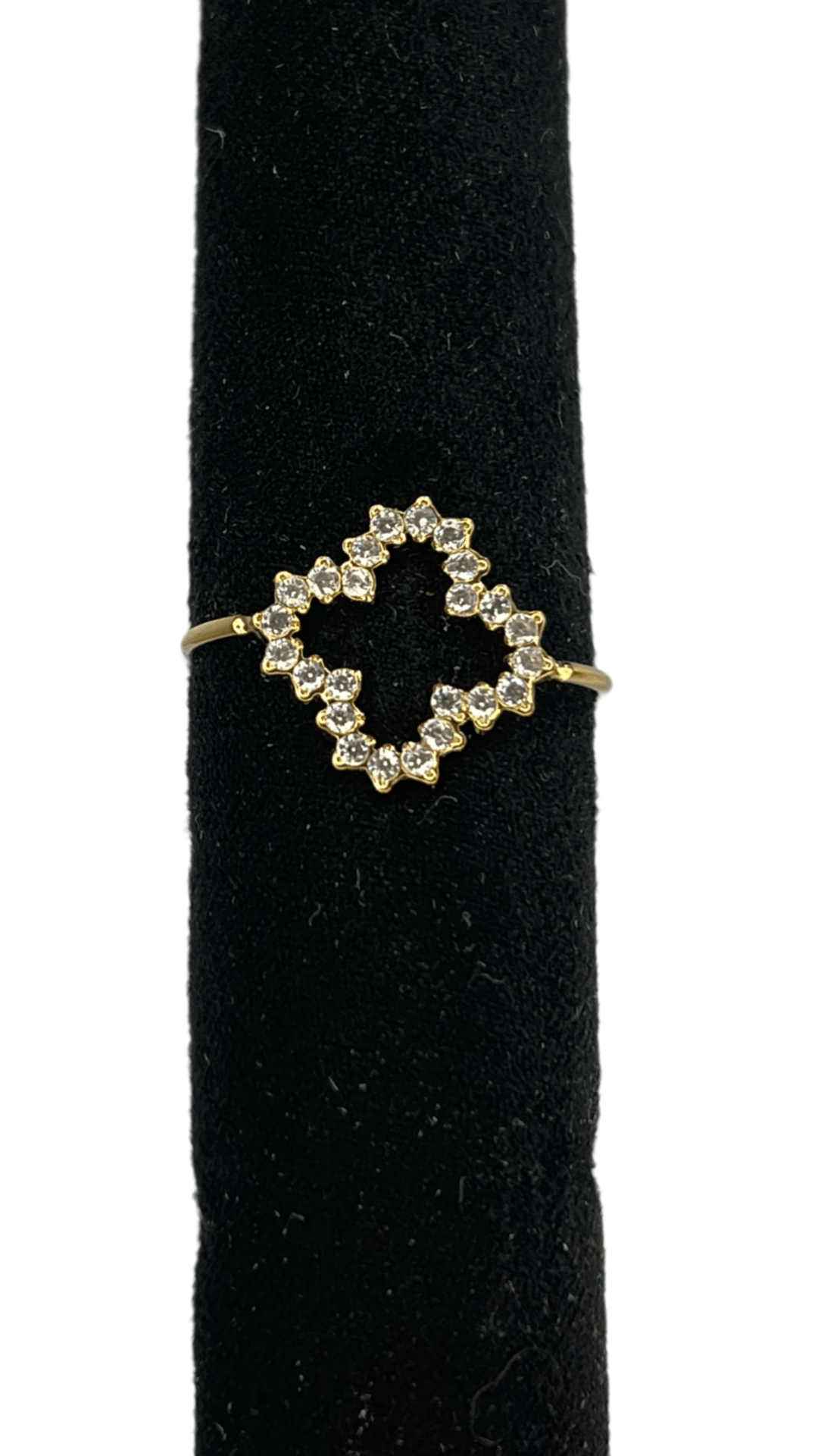 Ring klaver diamant goud -