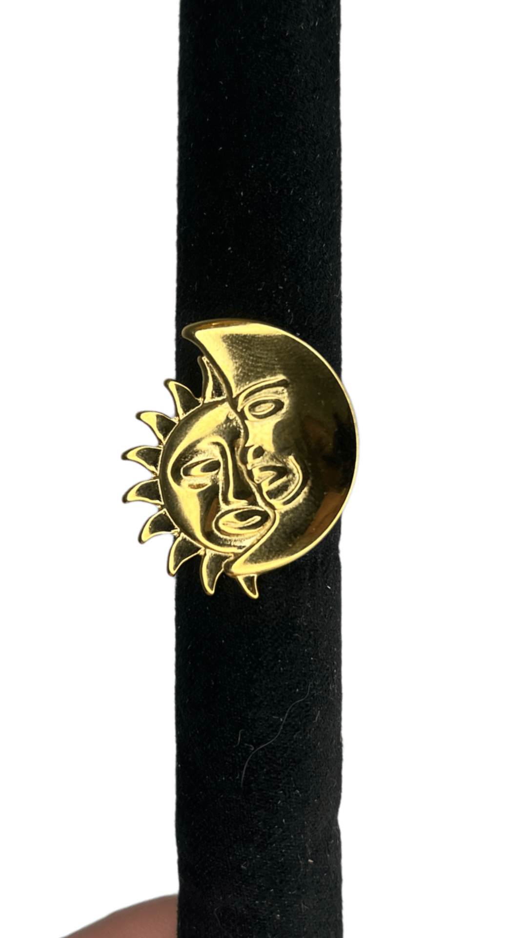 Ring moonchild goud -