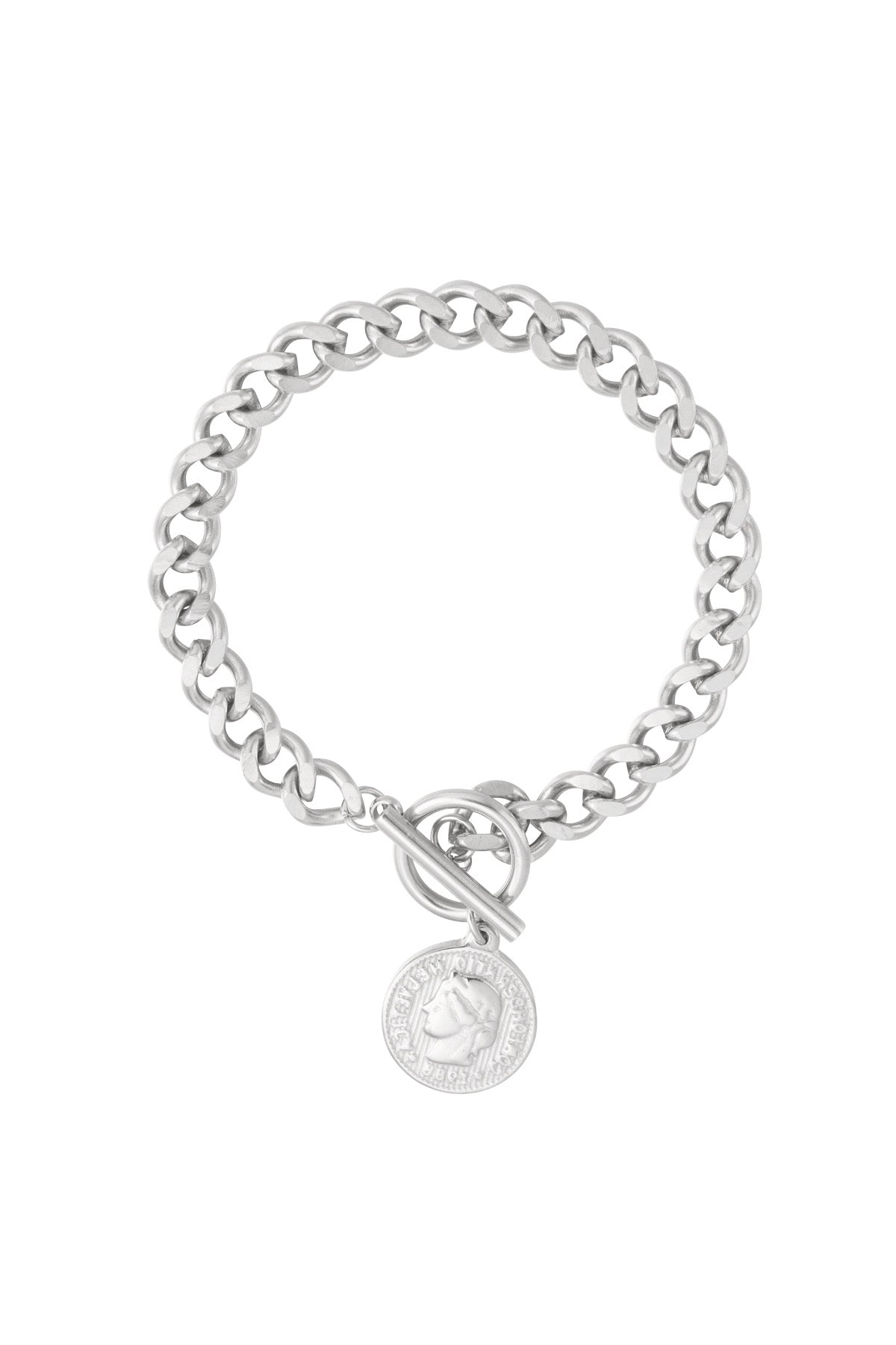 Schakelarmband coin -