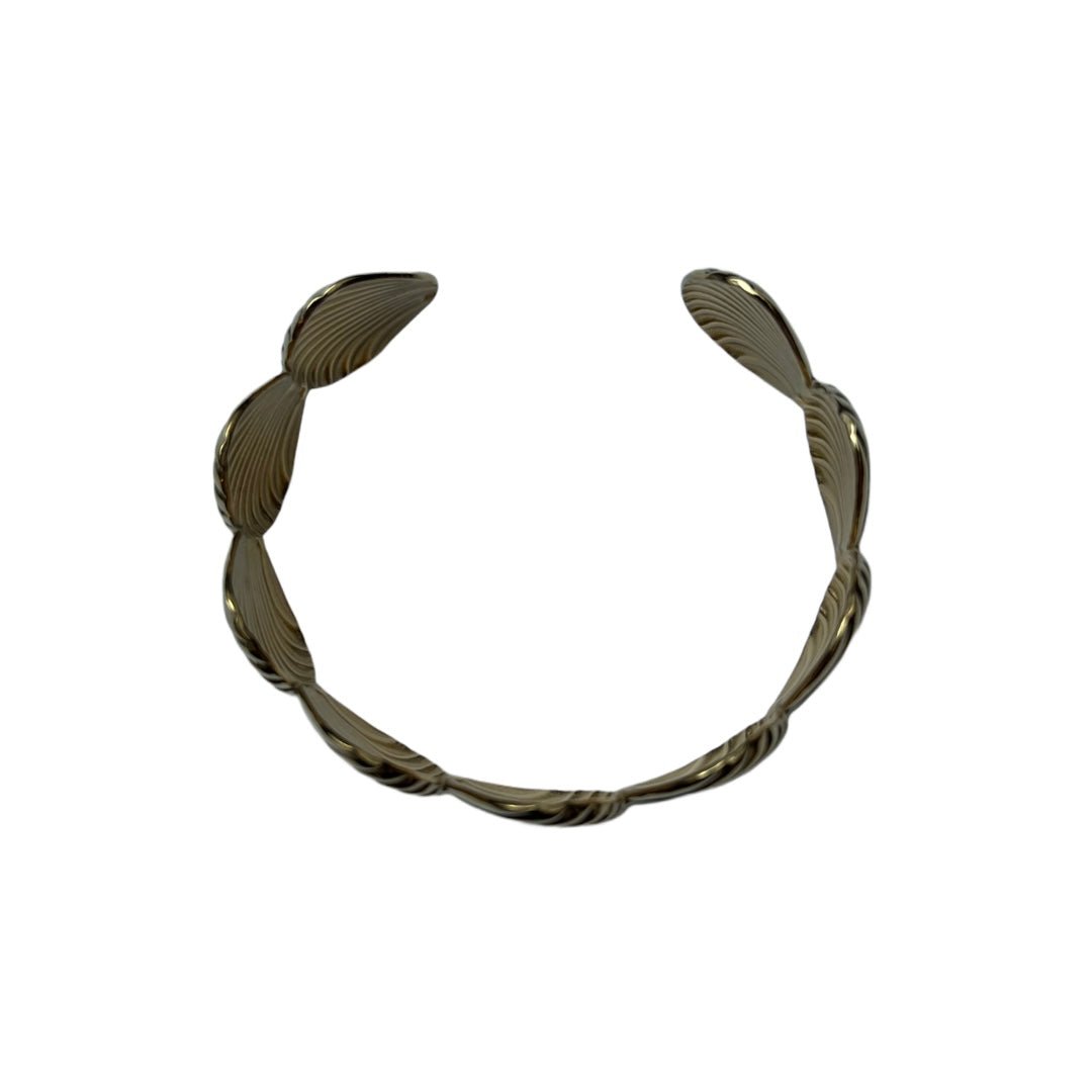 Shell bangle goud -