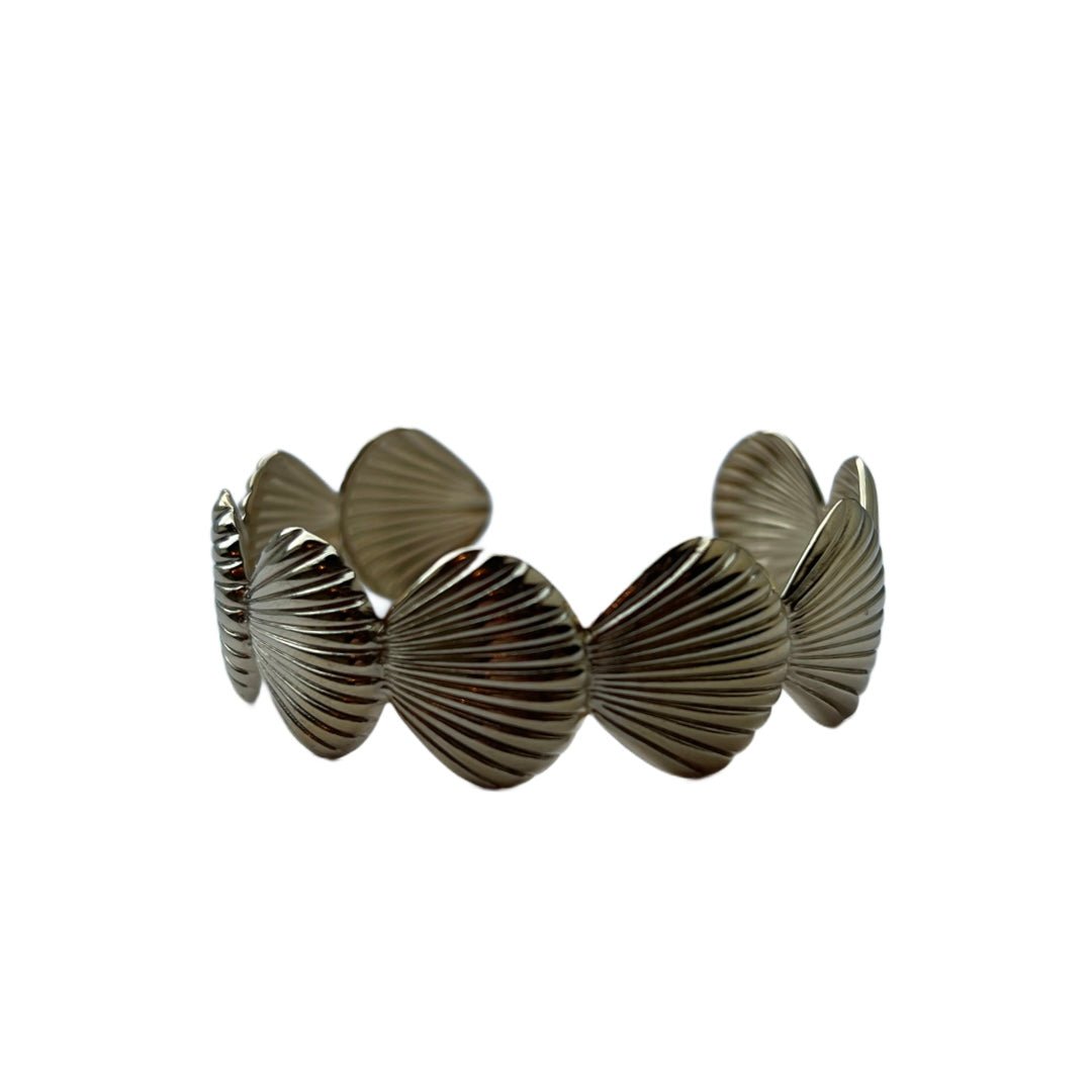 Shell bangle goud -