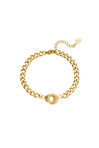 Armband infinity goud - 