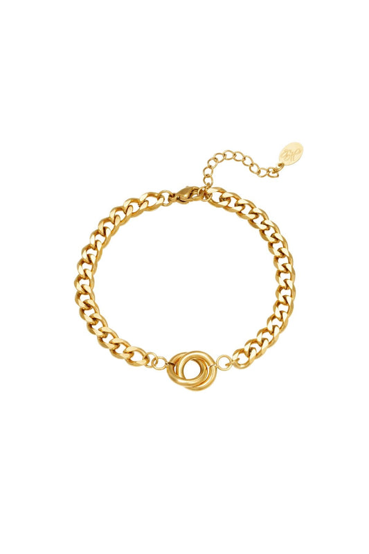 Armband infinity goud - 