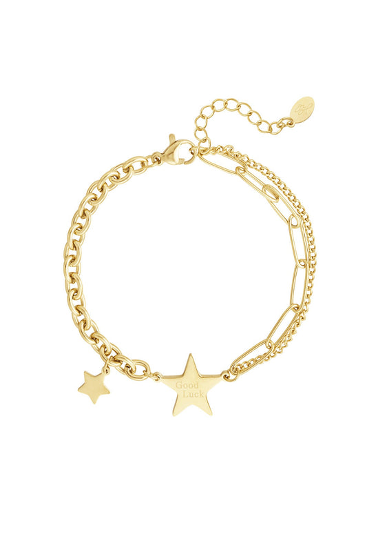 Armband star goud - 