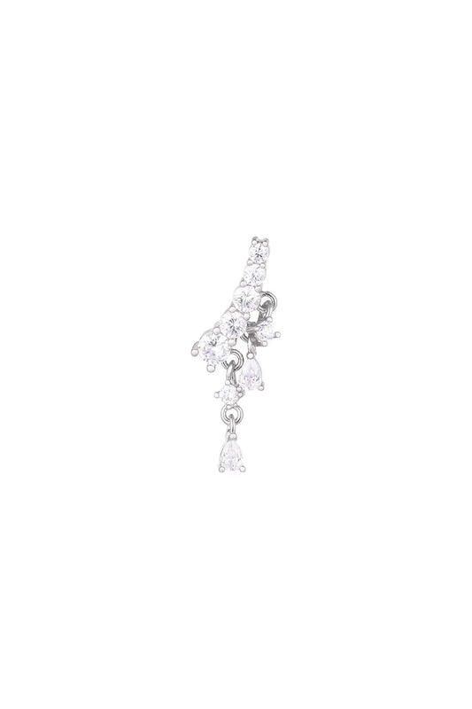 Piercing sparkle zilver - 