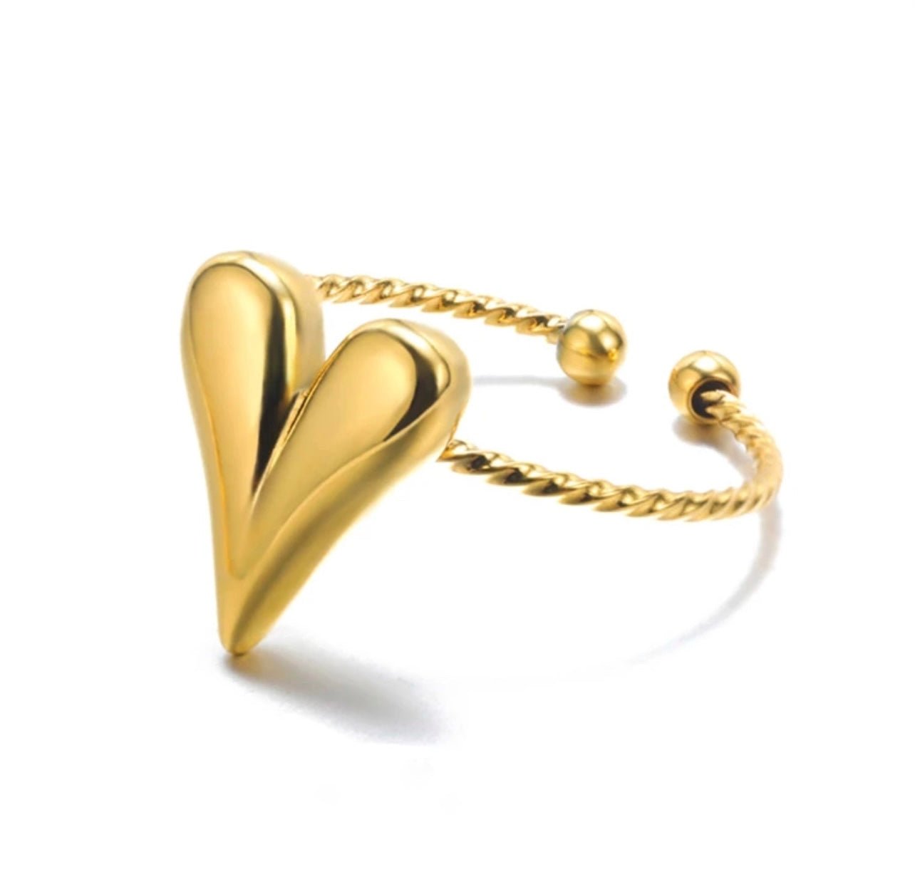 Ring hart goud - 